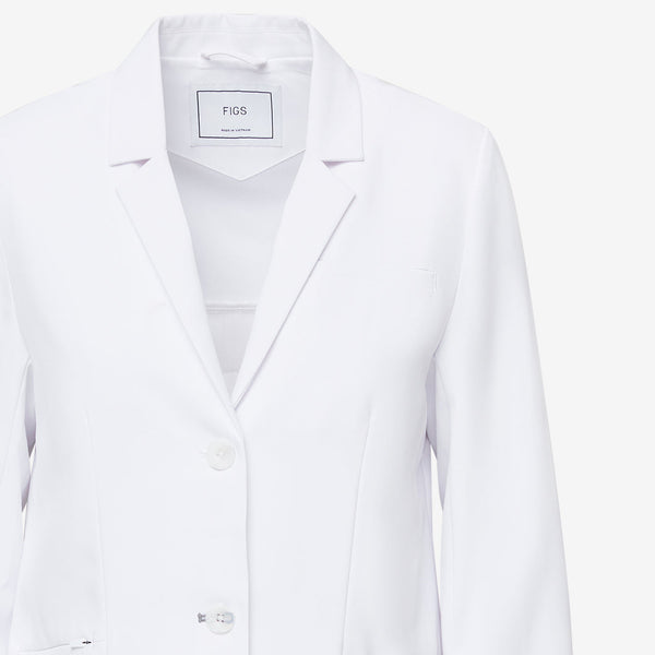 Embroidery: White