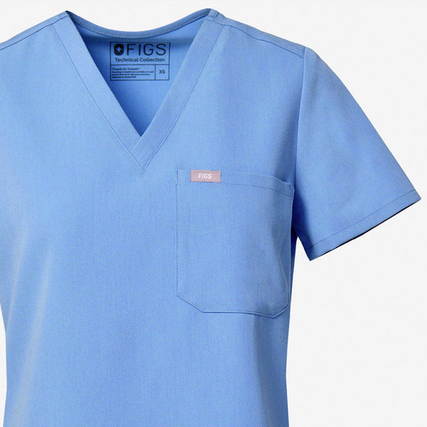 Women's Ceil Blue Slim Catarina Scrub Top™