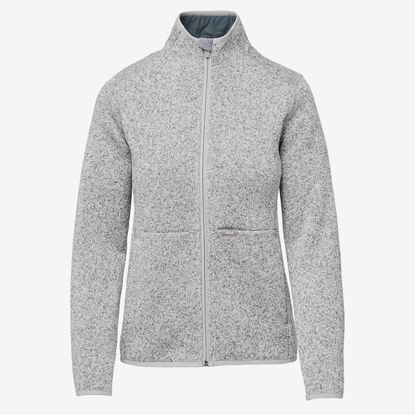 Women's Heather Light Grey On-Shift™ Half Zip - Sweater-Knit